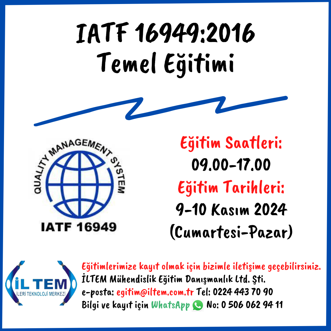 IATF 16949:2016 TEMEL ETM 9-10 Kasm 2024 BURSA