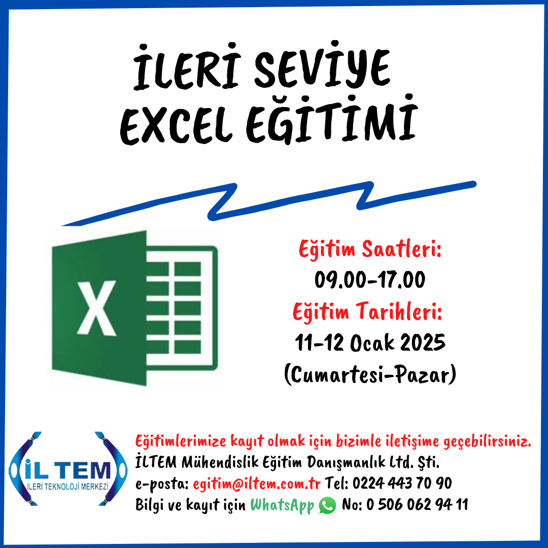 YLERY SEVYYE EXCEL E?YTYMY 10-11Ocak 2025 BURSA