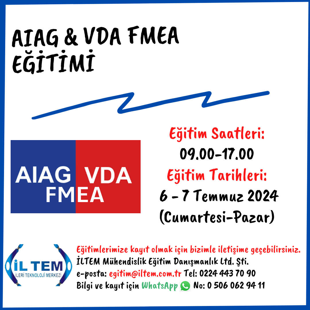 AIAG & VDA FMEA ETM 6-7 Temmuz 2024 BURSA